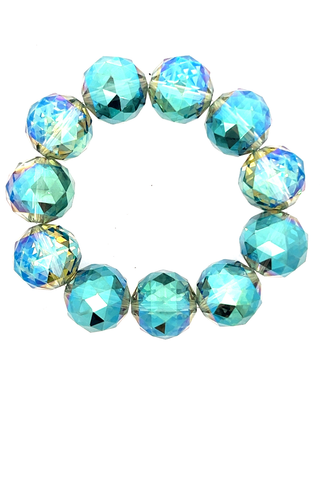 Crystal Sphere Stretch Bracelet - Born To Glam