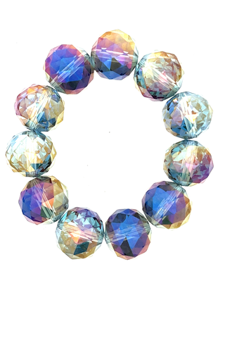 Crystal Sphere Stretch Bracelet - Born To Glam