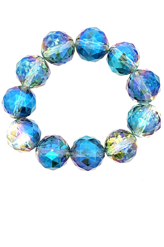 Crystal Sphere Stretch Bracelet - Born To Glam