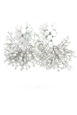 Crystal Sculpture Statement Clip On Earring - Born To Glam