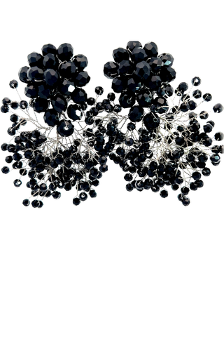 Crystal Sculpture Statement Clip On Earring - Born To Glam