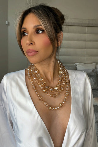 20mm Crystal Sphere Short Necklace - Born To Glam