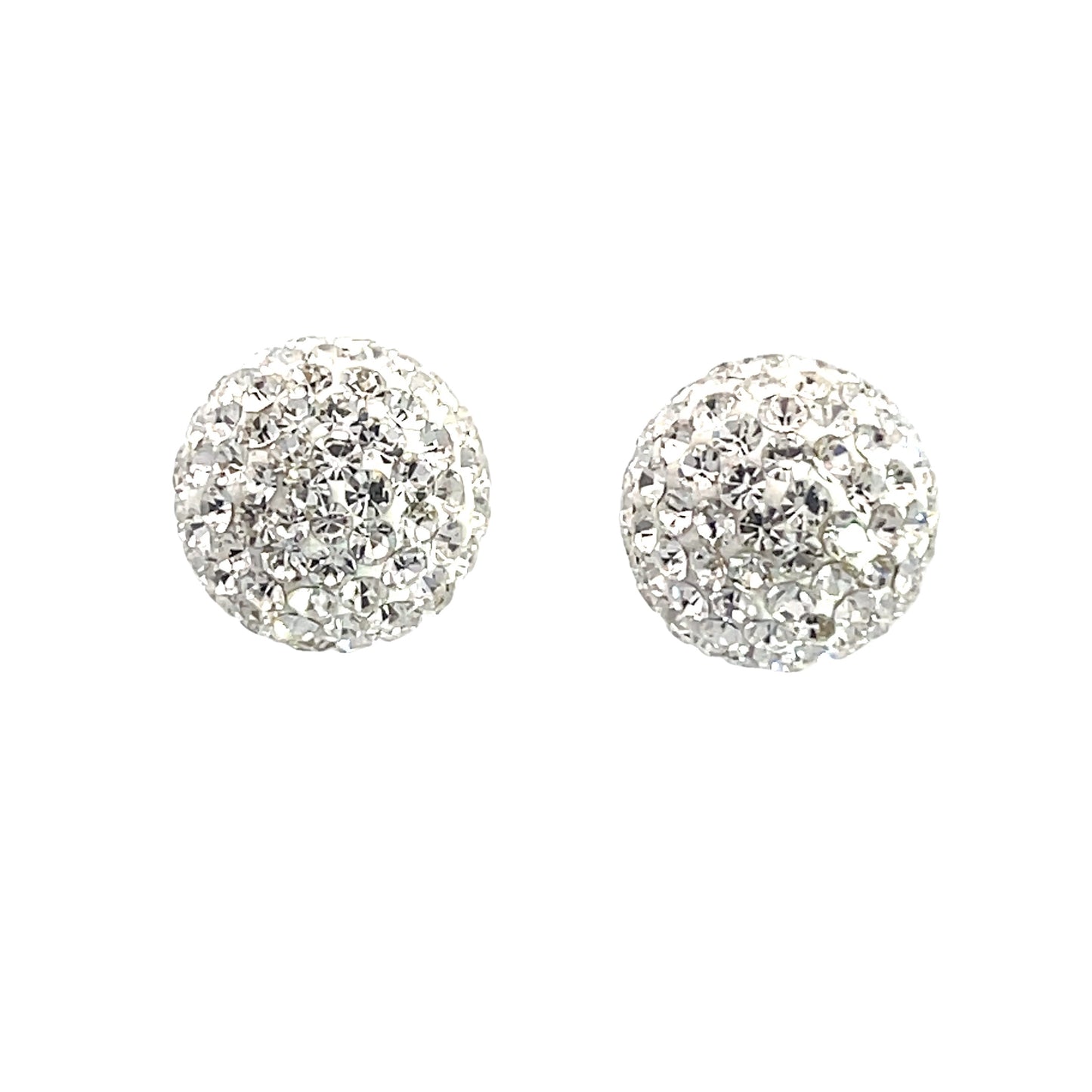 White Crystal Stud Earring - Born To Glam