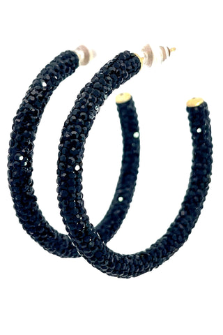 Crystal 925 Sterling Silver Hoops - Born To Glam