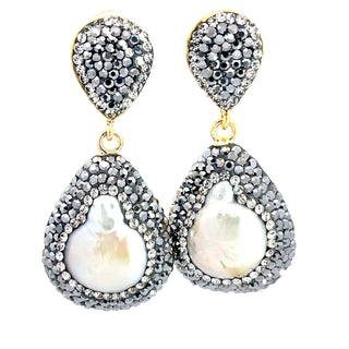 Teardrop Gemstone Crystal Drop Earrings - Born To Glam