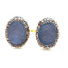 Blue Druzy Gold & Silver Crystal