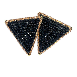Triangle Crystal 925 Sterling Silver Stud Earrings - Born To Glam