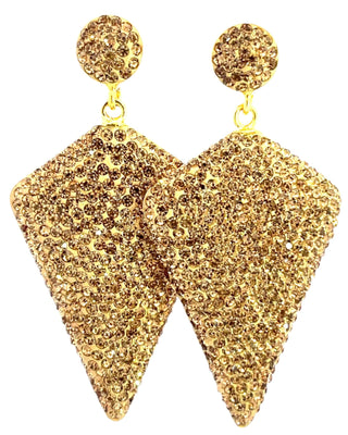 Kite Crystal 925 Sterling Silver Drop Earrings - Born To Glam