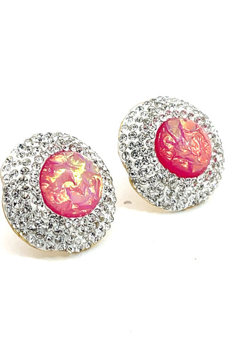 Mixed Cubic Zirconia Crystal Stud Earrings - Born To Glam
