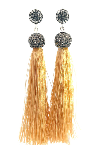 Vibrant 925 Sterling Silver Tassel Earring - Born To Glam
