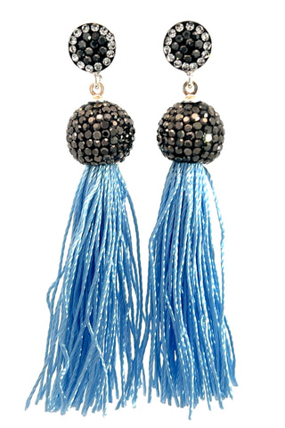 Vibrant 925 Sterling Silver Tassel Earring - Born To Glam