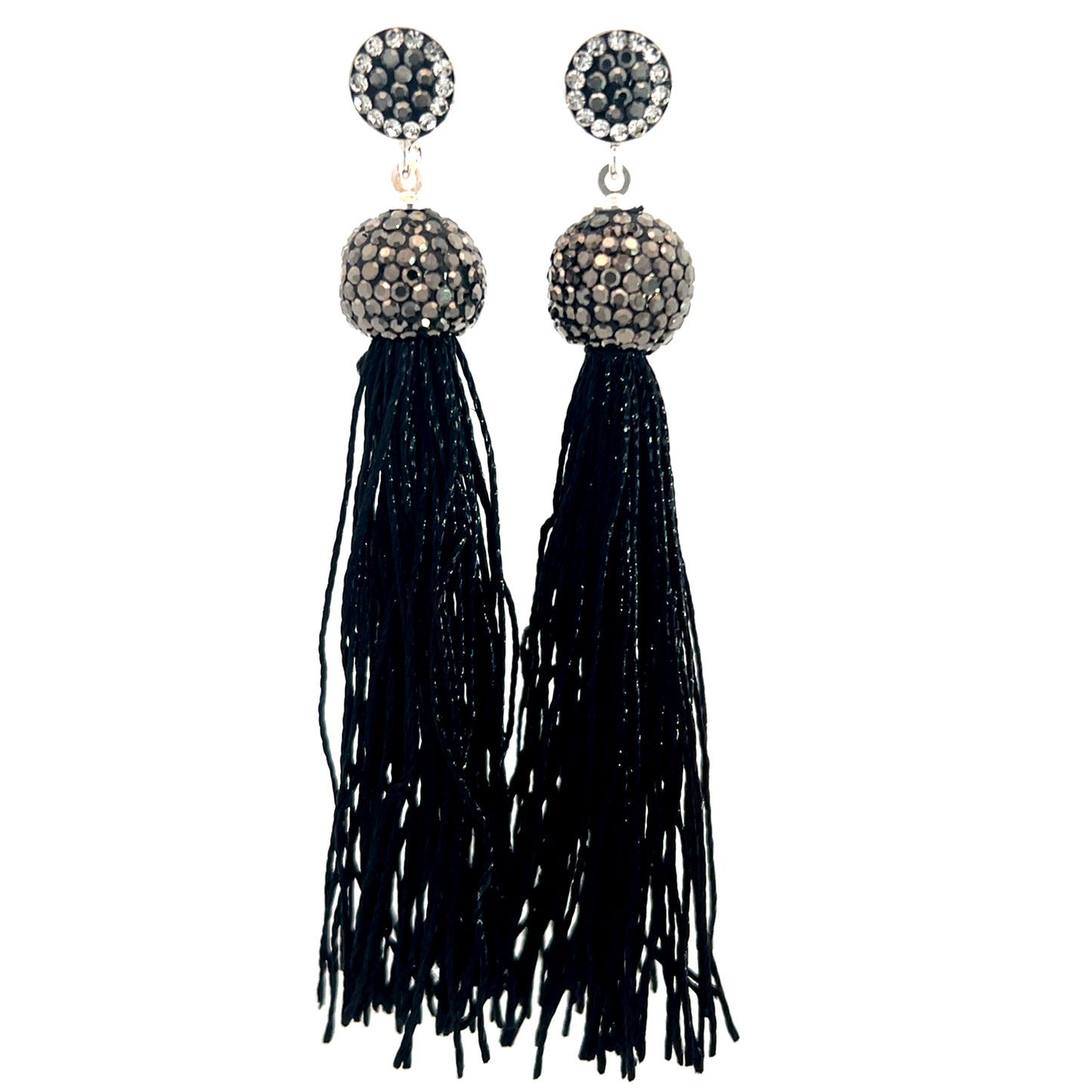 Vibrant 925 Sterling Silver Tassel Earring - Born To Glam Born To Glam