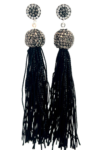 Vibrant 925 Sterling Silver Tassel Earring - Born To Glam
