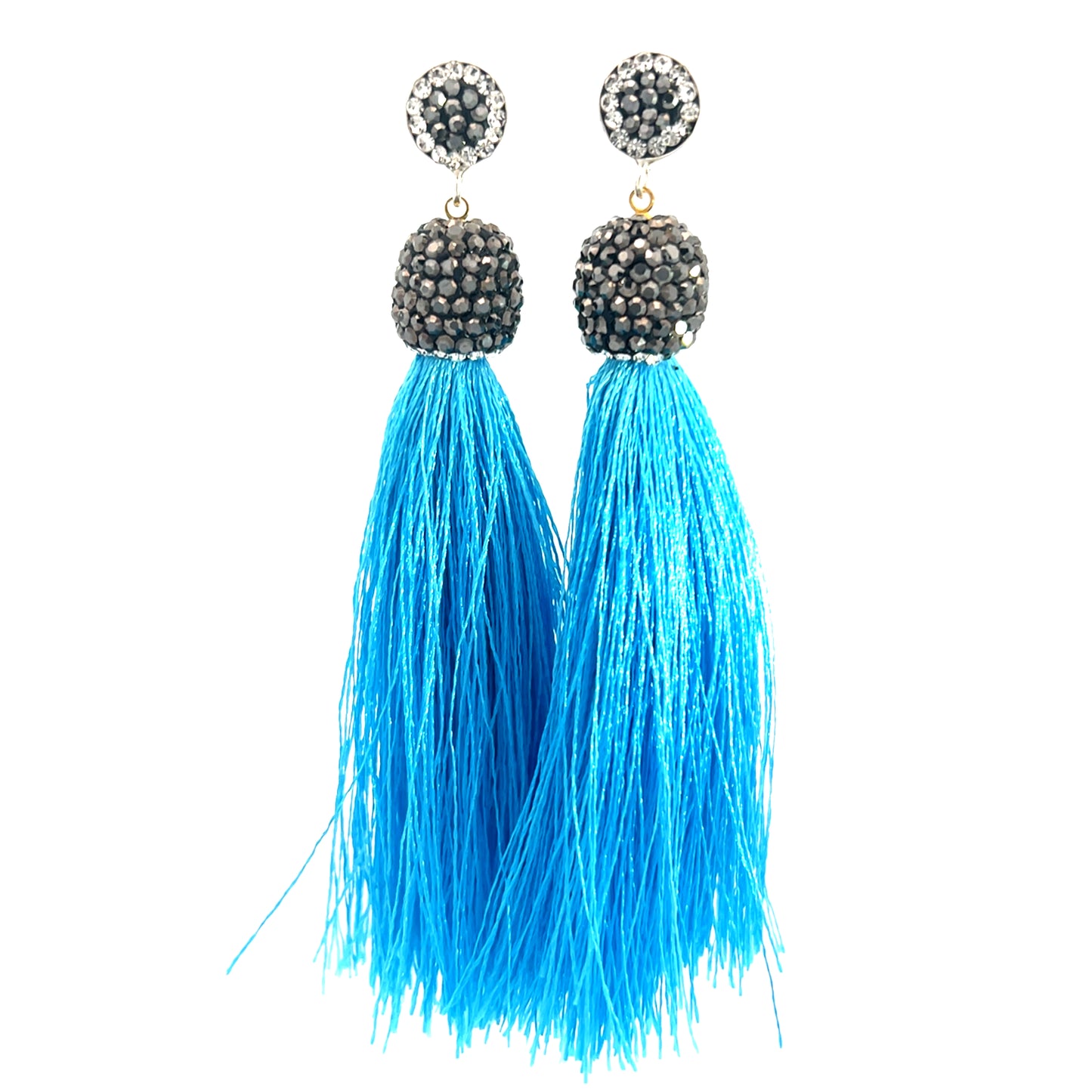 Vibrant 925 Sterling Silver Tassel Earring - Born To Glam Born To Glam