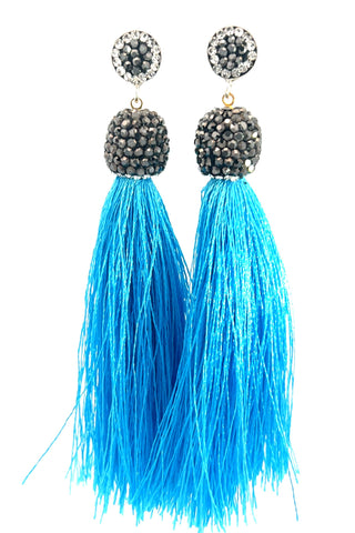 Vibrant 925 Sterling Silver Tassel Earring - Born To Glam