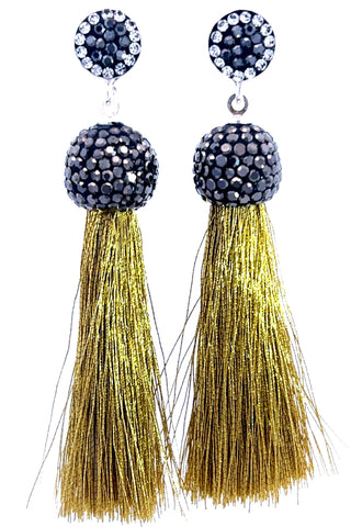 Vibrant 925 Sterling Silver Tassel Earring - Born To Glam