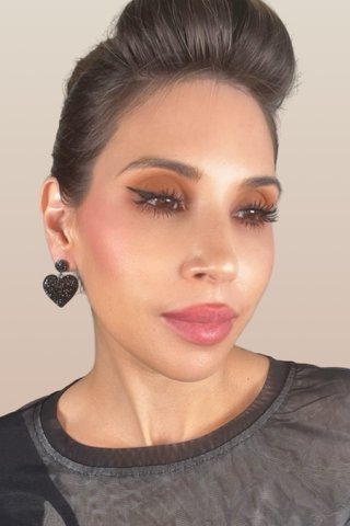 Heart Crystal 925 Sterling Silver Earrings - Born To Glam