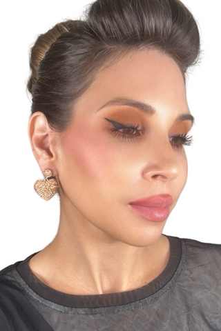 Heart Crystal 925 Sterling Silver Earrings - Born To Glam