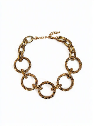 Gold Hoop nLink Necklace