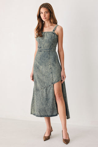 Exotic Breeze Denim Midi Dress - Born To Glam