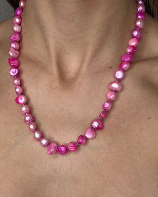 Cultured Pearl Short Necklace - Born To Glam