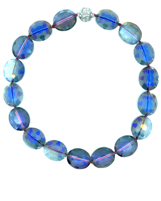 Crystal Oval Short Necklace - Born To Glam