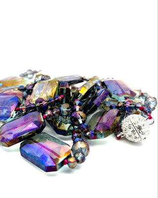 Rectangle Crystal Long Necklace - Born To Glam