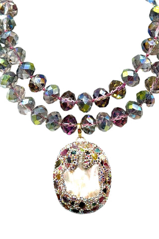 Clip on Gemstone Sterling Silver Pendant - Born To Glam