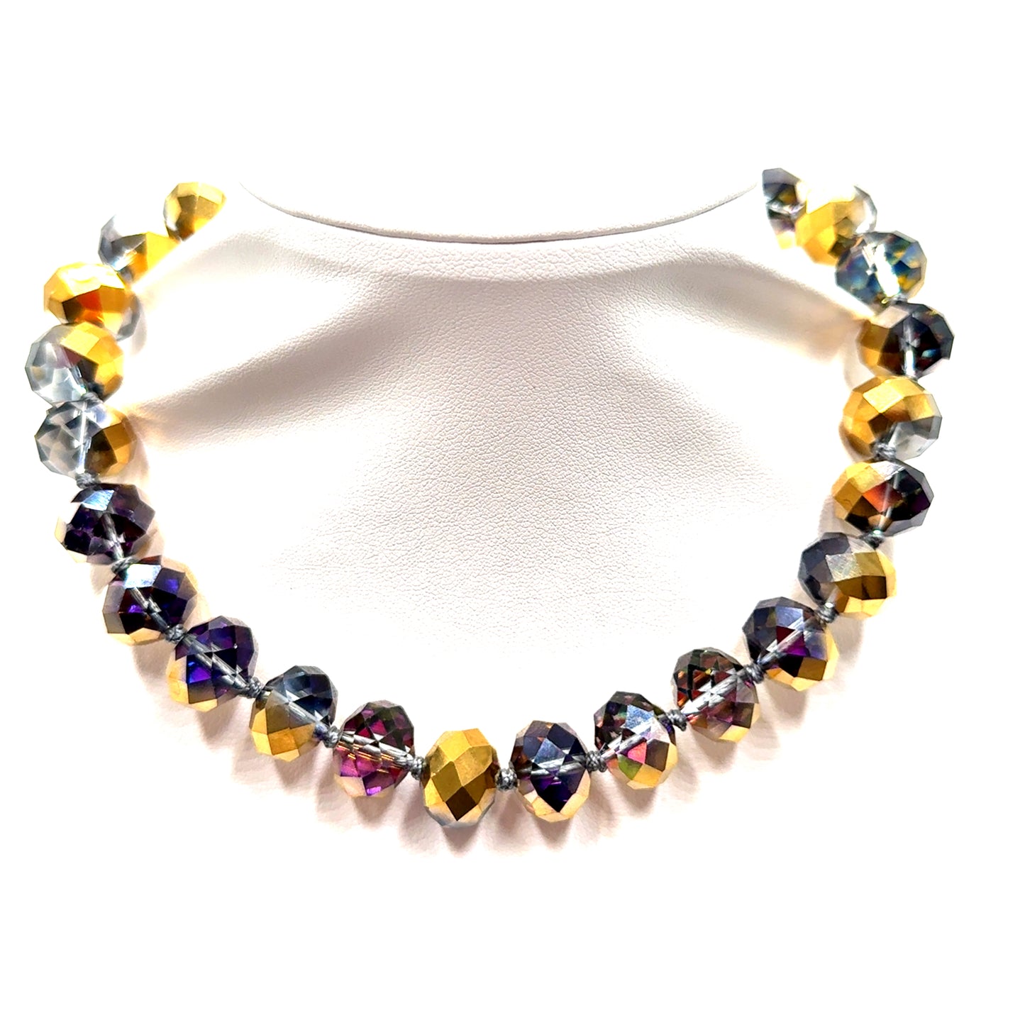 Adjustable 16mm Rondelle Short Necklace Born To Glam