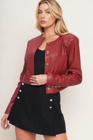 Tactical Grace Leather Jacket - Born To Glam