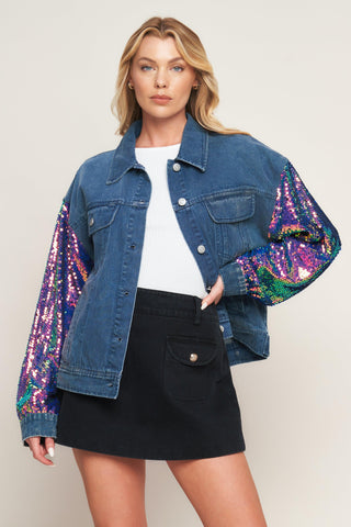 Walking the Walk Denim Jacket - Born To Glam