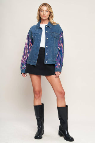 Walking the Walk Denim Jacket - Born To Glam
