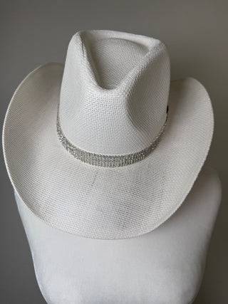 Ivory Glam Rhinestone Cowboy Hat