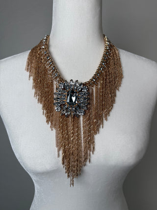 Luxe Crystal Waterfall Necklace