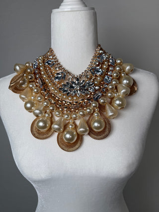 Imperial Pearl Collar Necklace