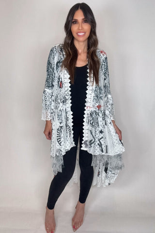 Rock and Roll Bohemian Hi Low Cardigan - Born To Glam