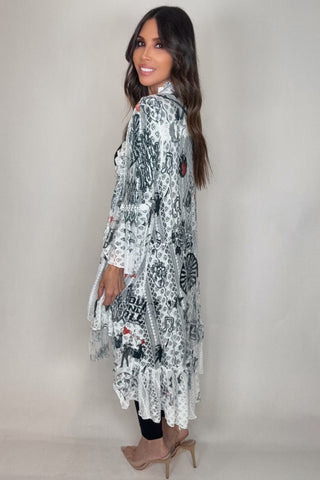 Rock and Roll Bohemian Hi Low Cardigan - Born To Glam