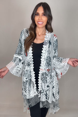 Rock and Roll Bohemian Hi Low Cardigan - Born To Glam