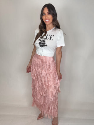 Fringe Maxi Skirt - Born To Glam