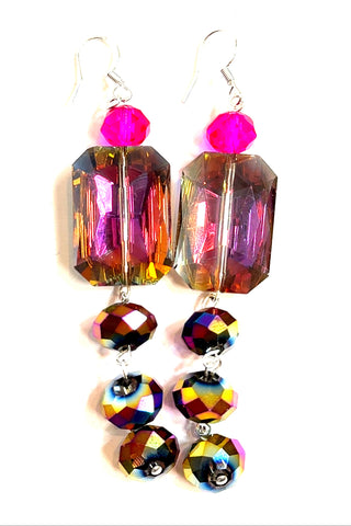 Glam Me Up Crystal Dangle Earring - Born To Glam