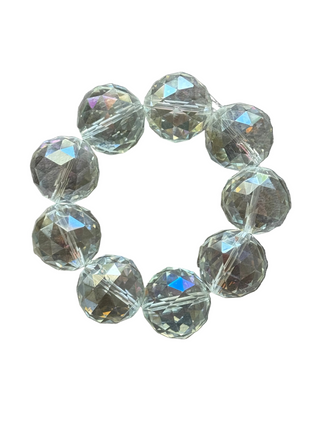 Style the AB 24mm Crystal Sphere Statement Bracelet exclusively at Born To Glam