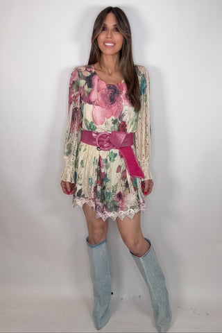 Rose Graceful Lace Tunic Top - Born To Glam