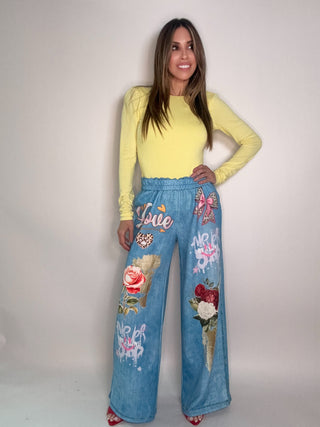 Hearts & Bows Palazzo Pants