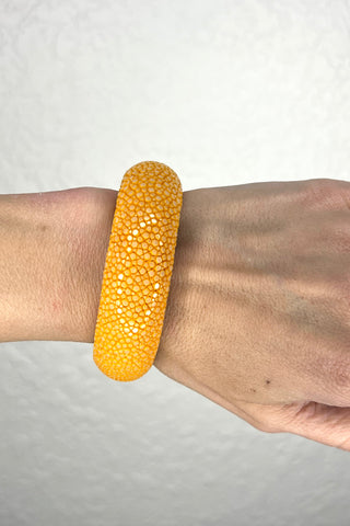 Yellow Shagreen Cuff - Born To Glam