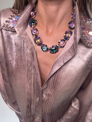 Juliet Multi Color Necklace - Born To Glam