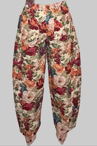 Flower Barrel Pants - Born To Glam