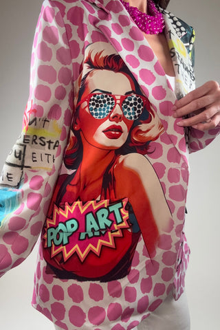 Pop Art Print Blazer - Born To Glam