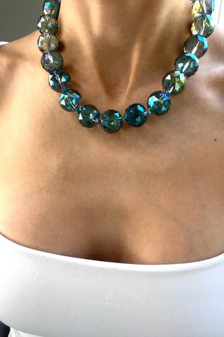 20mm Crystal Sphere Short Necklace - Born To Glam