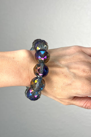 Crystal Sphere Stretch Bracelet - Born To Glam