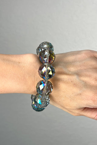 Crystal Sphere Stretch Bracelet - Born To Glam